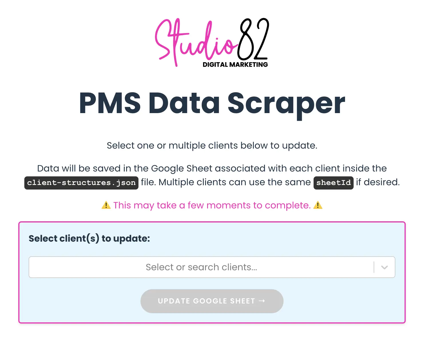 Web Scraper screenshot